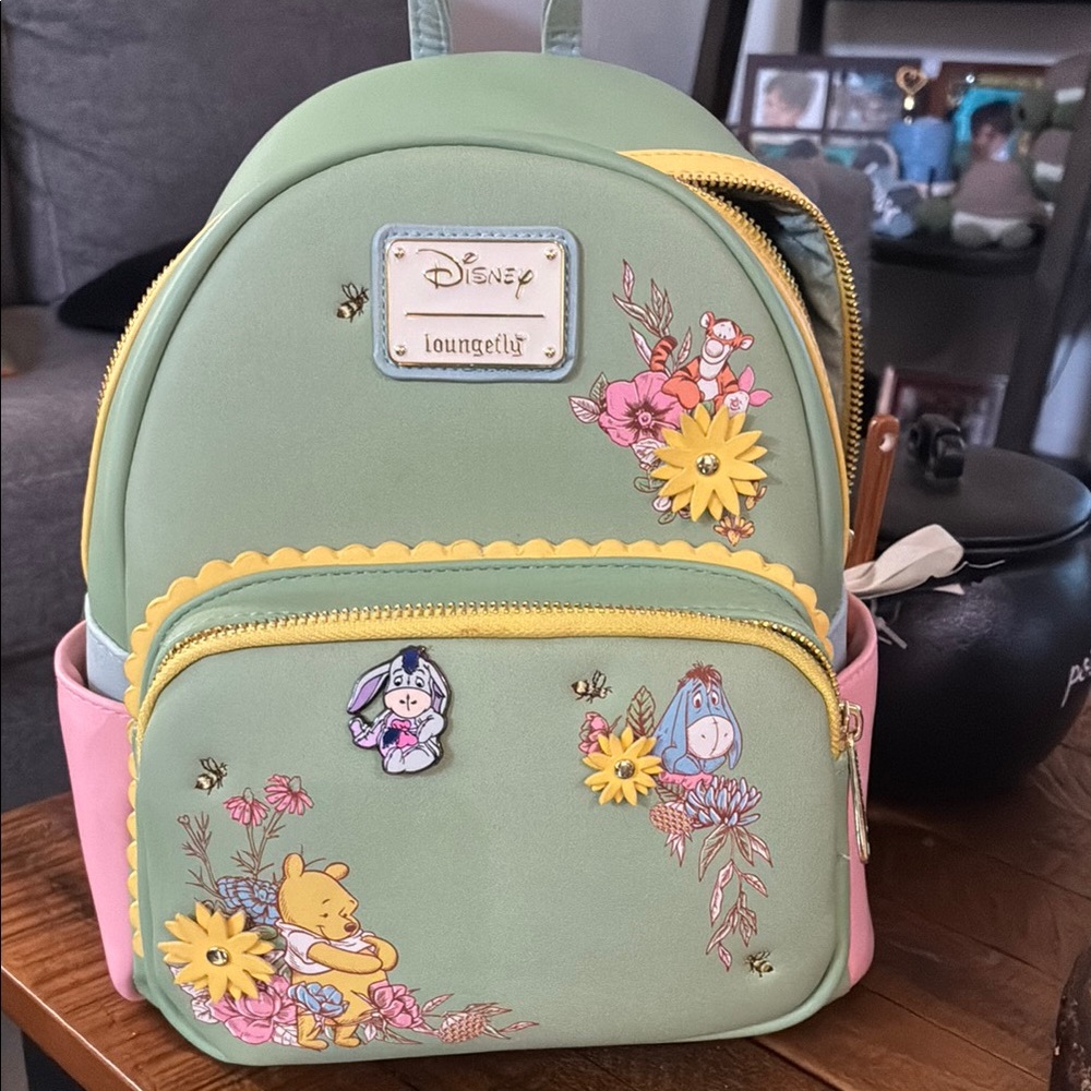 Loungefly Backpack - Green and Pink